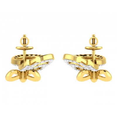 Hali Diamond Earrings in Gold